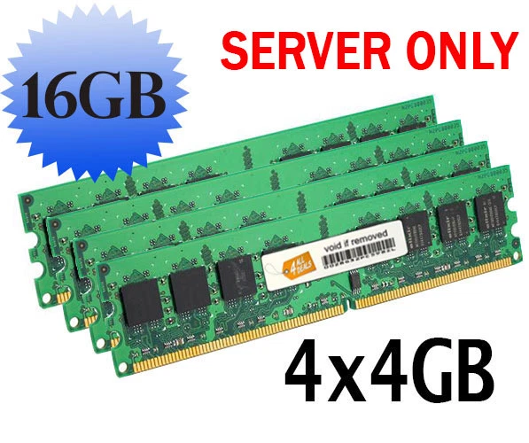 16GB (4x4GB) RAM Memory for Dell PowerEdge T420 DDR3 ECC Register - Image 1 of 1