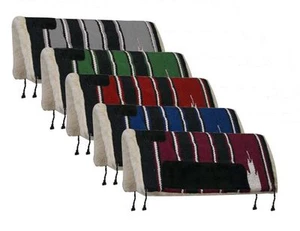 "Almohadilla de silla de montar inferior de lana occidental Showman 20"" x 20"" navajo mini - Imagen 1 de 4