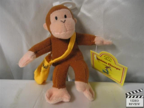 Curious George Mail Man plush finger puppet; Applause NEW Cover