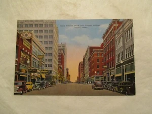 Postal de Tulsa Oklahoma Main Street desde 2nd Street South OK - Imagen 1 de 2