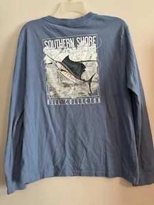 J Khaki Southern Shore Bill Collector T Shirt Youth XL Fish Graphic Long Sleeve - Picture 1 of 5