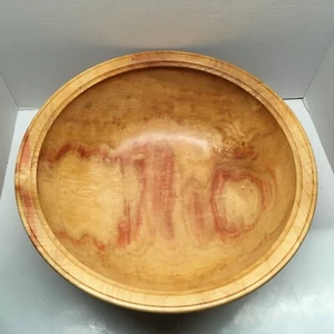 Signed Leroy Bayerl Box Elder Wood Bowl 14.5” Large - Picture 1 of 18