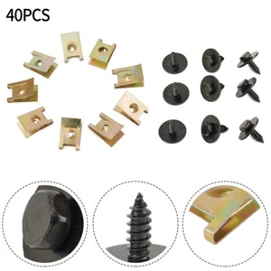 Brand New Mud Flaps Clips Part Undertray 40Pcs Pack 40Pcs pack Metal Clip - Bild 1 von 21
