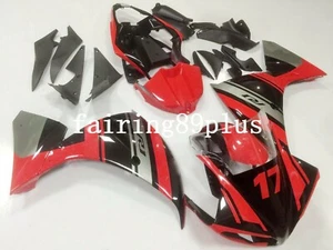 Red Black Gray ABS Plastic Injection Fairing Kit Fit for 2009-2011 YZF R1 - Picture 1 of 8