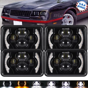Faros LED 480W 4x6" pulgadas para Chevrolet Dodge GMC Ford Plym Kenworth - Imagen 1 de 12