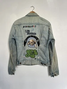 Vintage 1970’s Wrangler Denim Jacket Custom Grateful Dead Led Zeppelin Fan Art - Picture 1 of 15