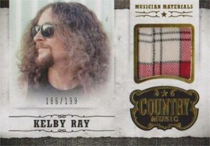 Kelby Ray musician worn material relic patch trading card 2014 Panini MKR LE 186