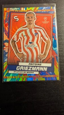 2022-23 Topps UEFA Superstars Antoine Griezmann Fire And Ice Limited Edition - Image 1 of 2