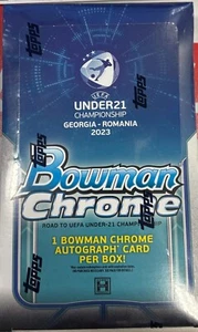 2023 Bowman Chrome Road to UEFA Under 21 European Championship Soccer Hobby Box - Picture 1 of 1