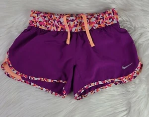 Nike Dri Fit Running Shorts Girl's SZ(S) Multicolor  - Picture 1 of 8