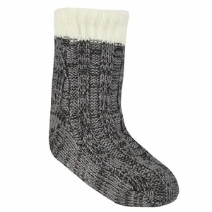 Kids Slipper Socks Soft Sherpa Fleece Lined Winter Cosy Knitted Fluffy Bed Sock - Picture 1 of 21