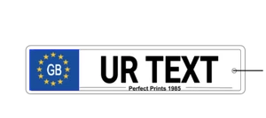 Enfriador de aire personalizado GB con matrícula personalizada para automóvil - Imagen 1 de 1