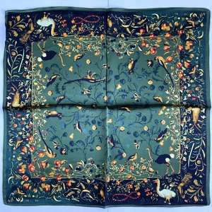 100% Pure Mulberry Silk Multicolour Scarf -Collection VII - Picture 1 of 42