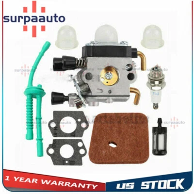 Carburetor for STIHL FS38 FS45 FS46 FS55 KM55 KM55R Air Fuel filter Carb Gaskets - Image 1 of 4