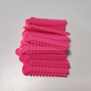 5Packs/5040pc Dental Ligature Ties Orthodontic Elastic Rubber Bands Hot Pink - Picture 1 of 5