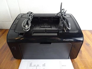 HP LaserJet P1102W Monochrome Laser Printer w/OEM Toner & Cables Tested 43k Pgs - Picture 1 of 6