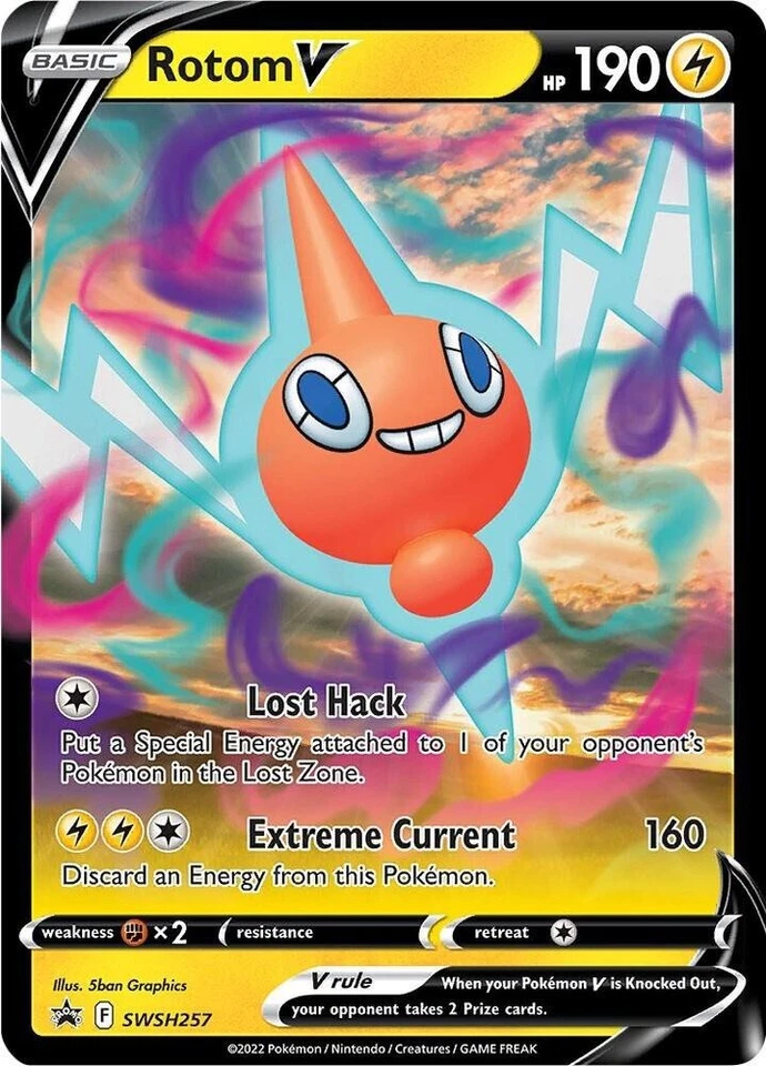 Rotom V - SWSH257 - SWSH: Sword & Shield Promo Cards - Pokemon TCG - LP - HOLO - Image 1 of 1
