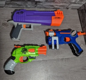 Nerf Blaster Gun Pistol Lot, Fortnite Hand Cannon Zombie Strike Doublestrike Etc - Picture 1 of 4