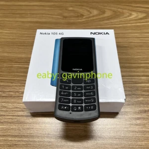 Nokia 105 4G Dual Sim Mobile Phone (Unlocked) Black Blue 1.8" 1020mAh Original - Picture 1 of 19
