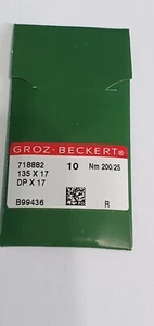 Agujas para máquina de coser industrial Dpx17 Groz Beckert tamaño 200/25 - Imagen 1 de 1