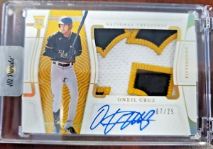 2022 National Treasures O'Neil Cruz Rpa /25 - Picture 1 of 3