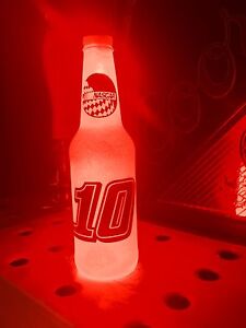 NASCAR # 10 Danica Patrick Motor Racing Bottle 12oz Beer Bottle Light LED 