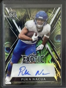 Puka Nacua Leaf Exotic #2/4 Rookie Auto
