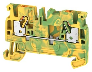 Weidmuller PE terminal A2C 2.5, PUSH IN, 2.5 mm², green/yellow - Picture 1 of 1