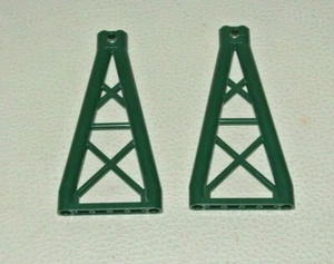 LEGO : 2x Support Triangulaire 1 x 6 x 10 - Réf 64449 vert foncé - Set 7596 - Imagen 1 de 1