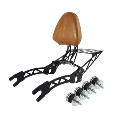 Passenger Backrest Sissy Bar Luggage Rack Spools Fit For Indian Scout 2015-2024 - Image 1 of 4