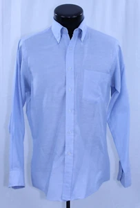 Ted Lapidus Monsieur Hombres 15 Camisa Abotonada Vestido Sólido Años 80 De Colección Azul 32-33 TL - Imagen 1 de 12