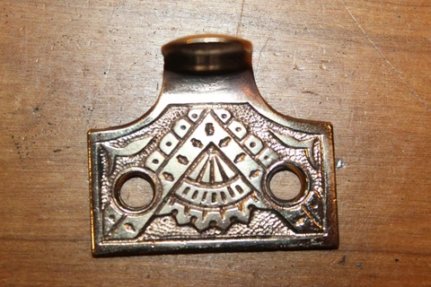 Branford Oriental B-11700 Antique Victorian Cast Bronze Window Sash Lift L-82 Cover
