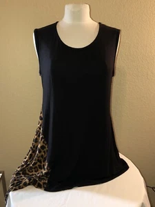 Dobladillo asmétrico estampado de leopardo y negro a rayas en zigzag talla L - Imagen 1 de 7