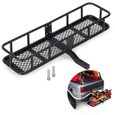 For 1/10 RC Axial SCX10 III 90046 TRX4 Metal Rear Bumper Back Hitch Carrier Rack - Image 1 of 4