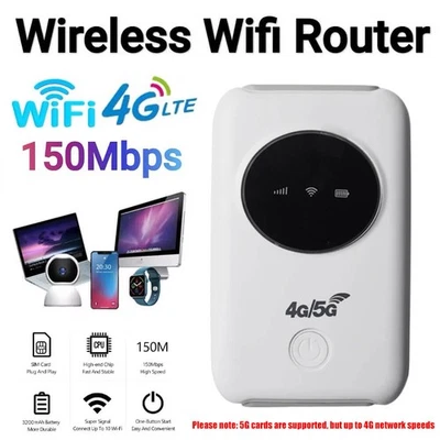 Unlocked 4G LTE Portable WiFi Hotspot Mobile Router with SIM Card Slot - Image 1 of 4