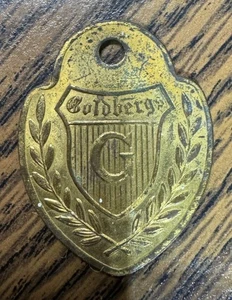 Goldbergs Department Store Antique Bronze Charge Coin - Picture 1 of 2