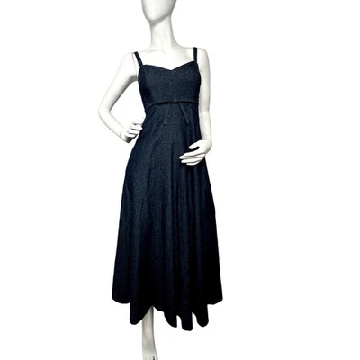 Vestido informal Kate Spade denim con lazo en índigo talla 0 Foto 1 de 4