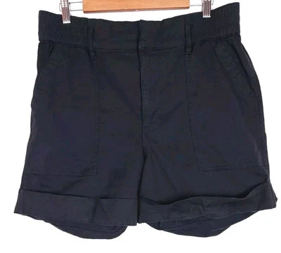 Cabi Size 12 High Waist Black Discovery Shorts Lyocell Blend #5811 - Image 1 of 4
