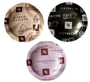 NESPRESSO PRO PODS X 60 (3 X 20) CHANGE PLEASE BIANCO DELICATO RISTRETTO 02/26 - Picture 1 of 1