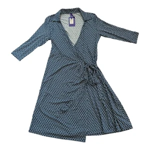 Neu mit Etikett! Seraphine Umstands-Wickelkleid mit Kragen - Größe 8 - stillfreundlich - Bild 1 von 10