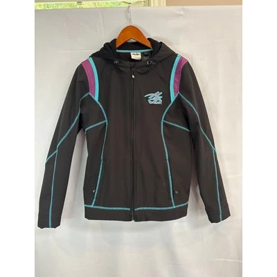 Unisex Harley Davidson Size Large Black with Blue & Purple Details Zip-Up Jacket - Image 1 of 4