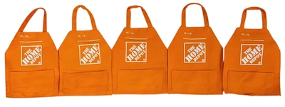 (PAQUETE DE 5) Mini Delantal Home Depot Portatarjetas de Regalo Adorno Muñeca Juguete Elfo Vestir Foto 1 de 4