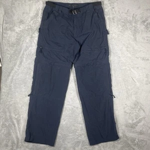 BC Clothing Convertible Pants Men's L Stretch Navy Cargo Style Shorts 32" Inseam - Picture 1 of 15