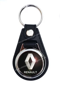 RENAULT KUNSTLEDER SCHLÜSSELRING / SCHLÜSSELANHÄNGER. KLASSISCHE RENAULT AUTOS UND LIEFERWAGEN. - Bild 1 von 1