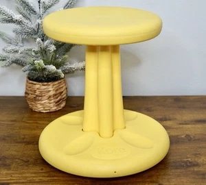 Kore Design Kids Wobble Chair Yellow Ages 4-12 ADHD Active Stool Classroom 14" - Picture 1 of 5