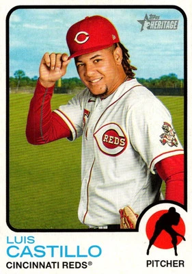 2022 Topps Heritage Luis Castillo Cincinnati Reds #215 - Image 1 of 2
