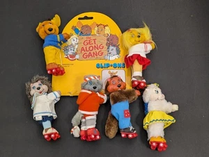 Lote De Colección Get Along Gang Pencil Abrazador Peluche Pinza Clip 1984 Patines - Imagen 1 de 12