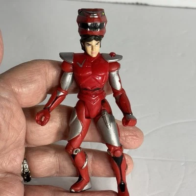 Trendmasters Voltron Lance 1998 figura suelta con casco traje de león rojo rojo/plateado Foto 1 de 2
