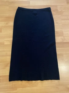 Eileen Fisher Rock Damen klein 100% Wolle italienisches Garn Midi schwarz Strick - Bild 1 von 9