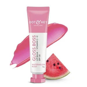 Bálsamo labial de sandía Dot & Key para labios rosas brillantes 12 gm k209 - Imagen 1 de 3
